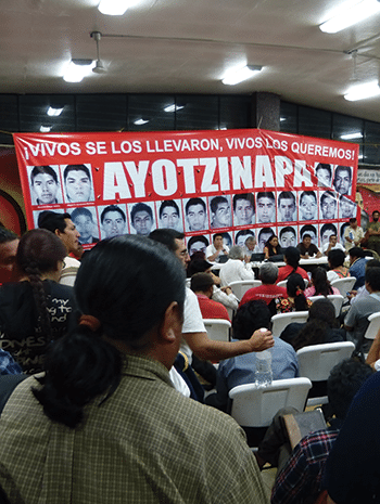 The final session of the anti-establishment National Popular Convention, held in Ayotzinapa, February 2015. Photo: Témoris Grecko