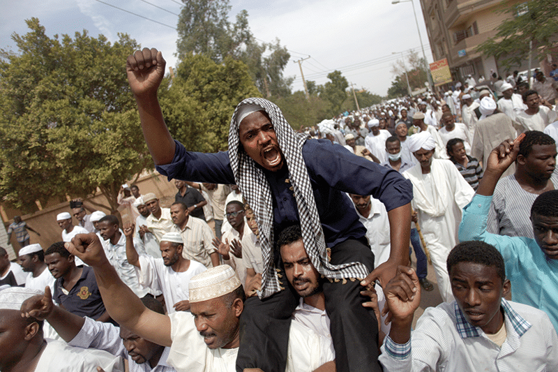 Dissatisfaction with Sudan’s struggling economy sparked a series of deadly protests across Khartoum in autumn 2013 Photo: Khalil Hamra/AP/Press Association Images