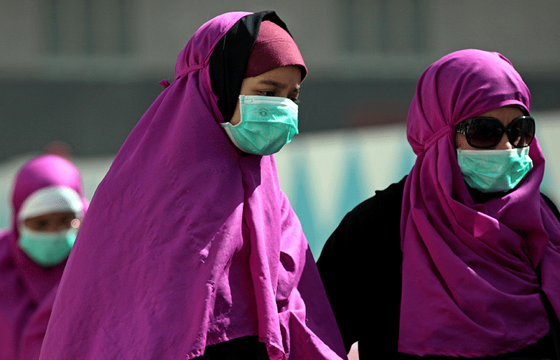 ilgrims wear surgical masks to prevent infection from Mers in the holy city of Mecca, Saudi Arabia, in May 2014. Photo: Hasan Jamali/AP/Press Association Images