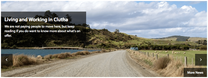 The Clutha District council  confirms they are definitely not paying people to move to Kaitangata