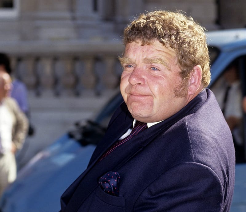Geoffrey Hughes in 1991. Photo Andrew Murray/EMPICS Entertainment