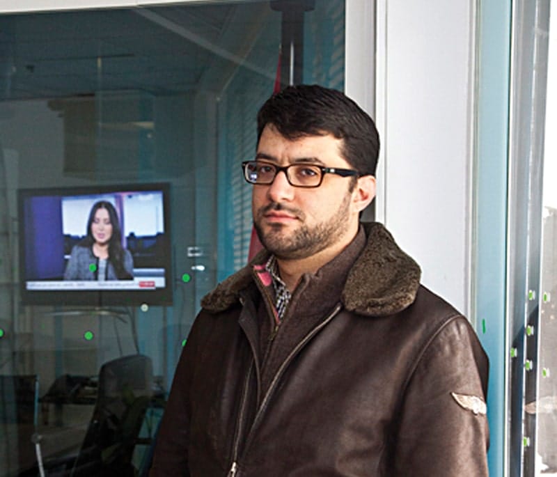 Malik al-Abdeh, Barada TV co-founder. Photo: Rob Greig