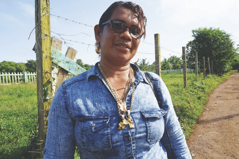 Stephanie Miguel of the Guyana Women Miners Association. Photo: Susan Schulman