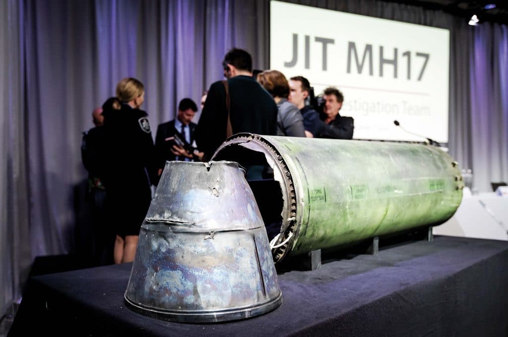 The JIT reveal part of the Buk rocket fired at flight MH17, 24th May 2018