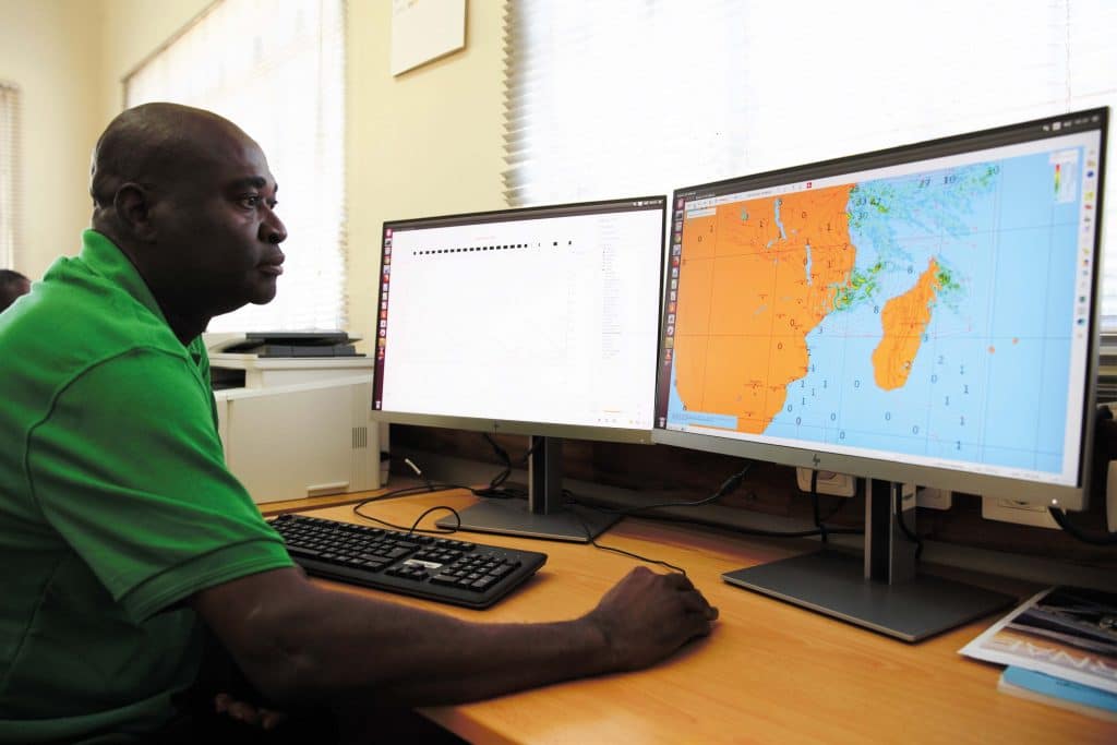 Acacio Tembe, director of the weather prediction department at Mozambique’s Institute of Meteorology