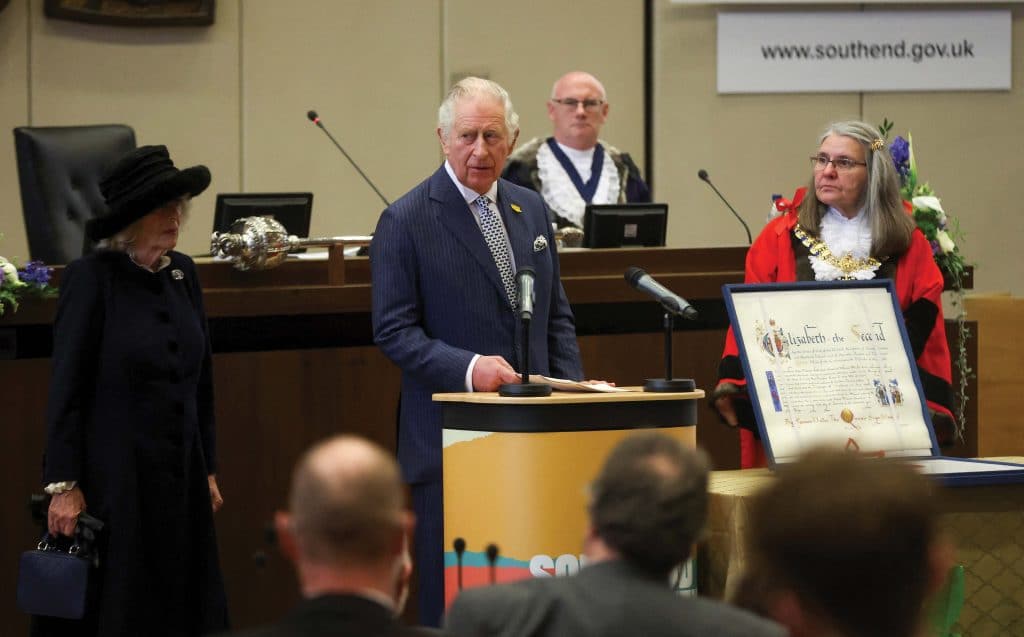 Prince Charles officially declares Southend-on-Sea a city at a council meeting on 1st March 2022
