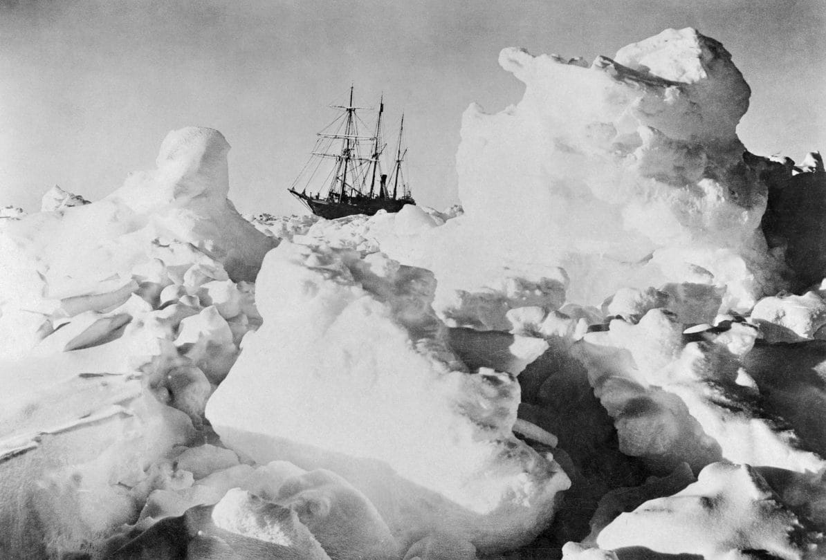 Ernest Shackleton’s ship the Endurance trapped in the Weddell Sea pack ice, 1915
