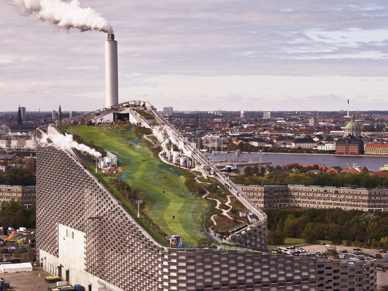 Billed as one of the cleanest waste-to-energy plants in the world, Amager Bakke in Copenhagen provides hot water to 120,000 households